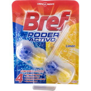 西班牙进口BREF马桶悬挂式洁厕球 洁净防垢去污除臭清洁块 柠檬香