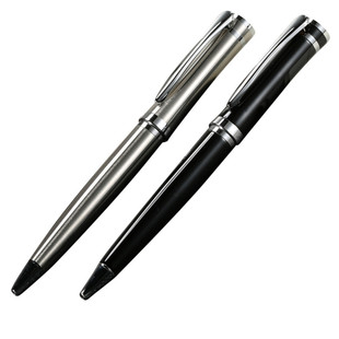 包邮粗重全金属笔办公学生中性笔转动旋转动伸缩笔碳素1.0粗定制