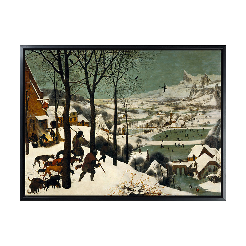 雪中的猎人 The Hunters in the Snow 老勃鲁盖尔 陈丹青局部油画