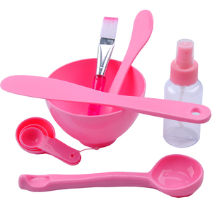 面膜刷软毛面膜碗 自制面膜工具碗套装四件套 调膜碗美容刷出口型