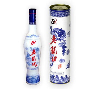 老龙口2018年青花双龙42度500ml老酒陈酒 浓香型粮食酒 沈阳特产