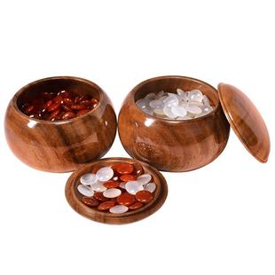 御圣玛瑙围棋红白棋子套装水晶围棋子天然玉石高档棋盘五子棋双面