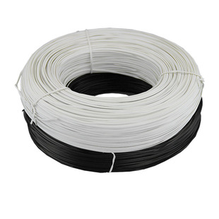 0.45mm包皮铁丝包胶扎丝黑白PVC包塑扎丝扎线扎带圆扁捆扎带350m