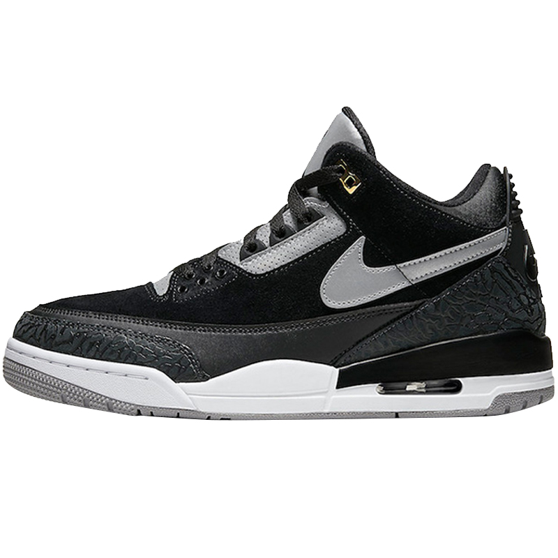 北卡大学 Air Jordan 3 Tinker AJ3黑水泥手稿 3M反光CK4348-007