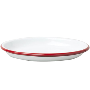 茶茶向上 Falcon复古ins风搪瓷小碟 寿司盘甜点盘首饰盘 宽14cm