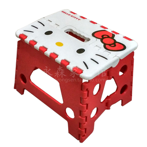 日本款卡通折叠凳猫KT猫美乐蒂塑料凳便携凳大人儿童小板凳亏本
