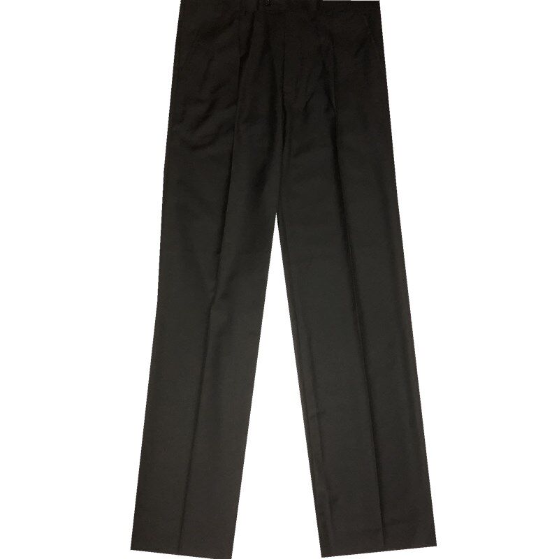 单褶休闲爸爸西裤高腰西服裤宽松大码西装裤加肥加大夏季薄款男裤