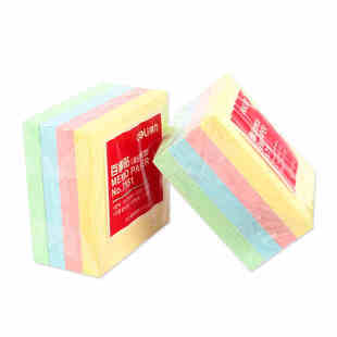 得力7151彩色记事贴/四色76mm*76mm 得力N次贴 记事贴便签纸便签本便利贴告事贴即时贴小便签贴纸