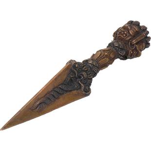 欧斯特 尼泊尔手工 《普巴金刚宝杵金刚宝橛》青铜手工艺术品摆件