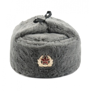 冬季苏联雷锋帽子男女士保暖纯棉帽户外防寒东北加厚加绒 Ushanka