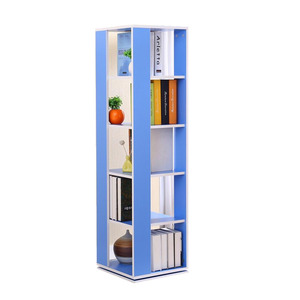 包邮创意书架时尚多功能旋转书架简约现代CD架家用书柜书架角柜