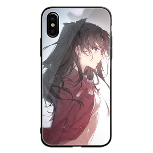 FATE周边远坂凛适用于iPhone8/7plus Xr苹果11玻璃壳5s硅胶保护套