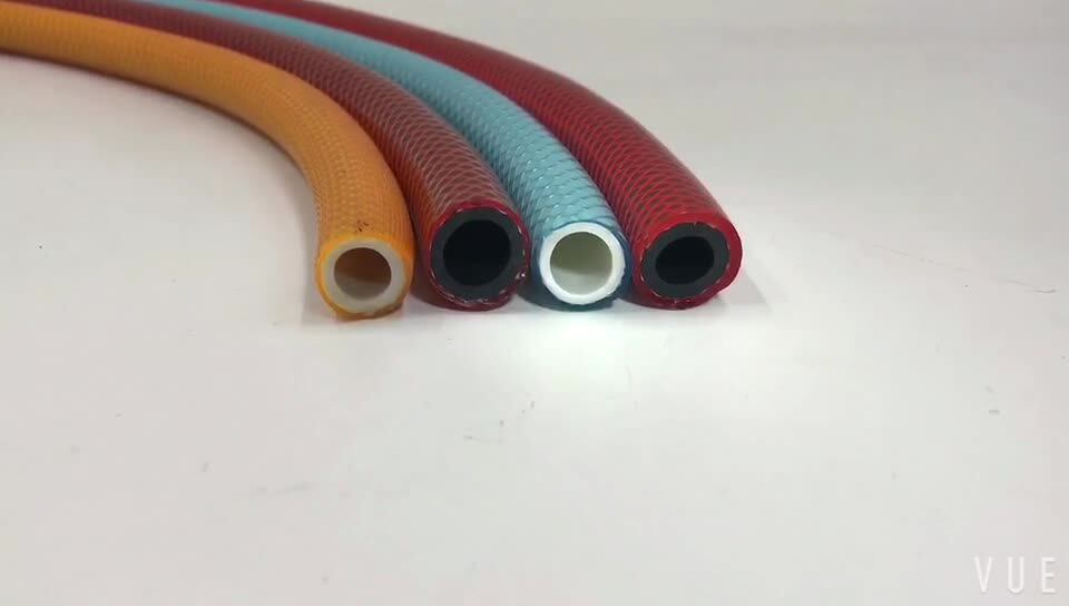 High Pressure Braided Clear Flexible Pvc Tubing Heavy Duty Uv Chemical