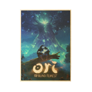 【悟空】奥日与精灵意志/奥日与黑暗森林海报游戏周边复古牛皮纸