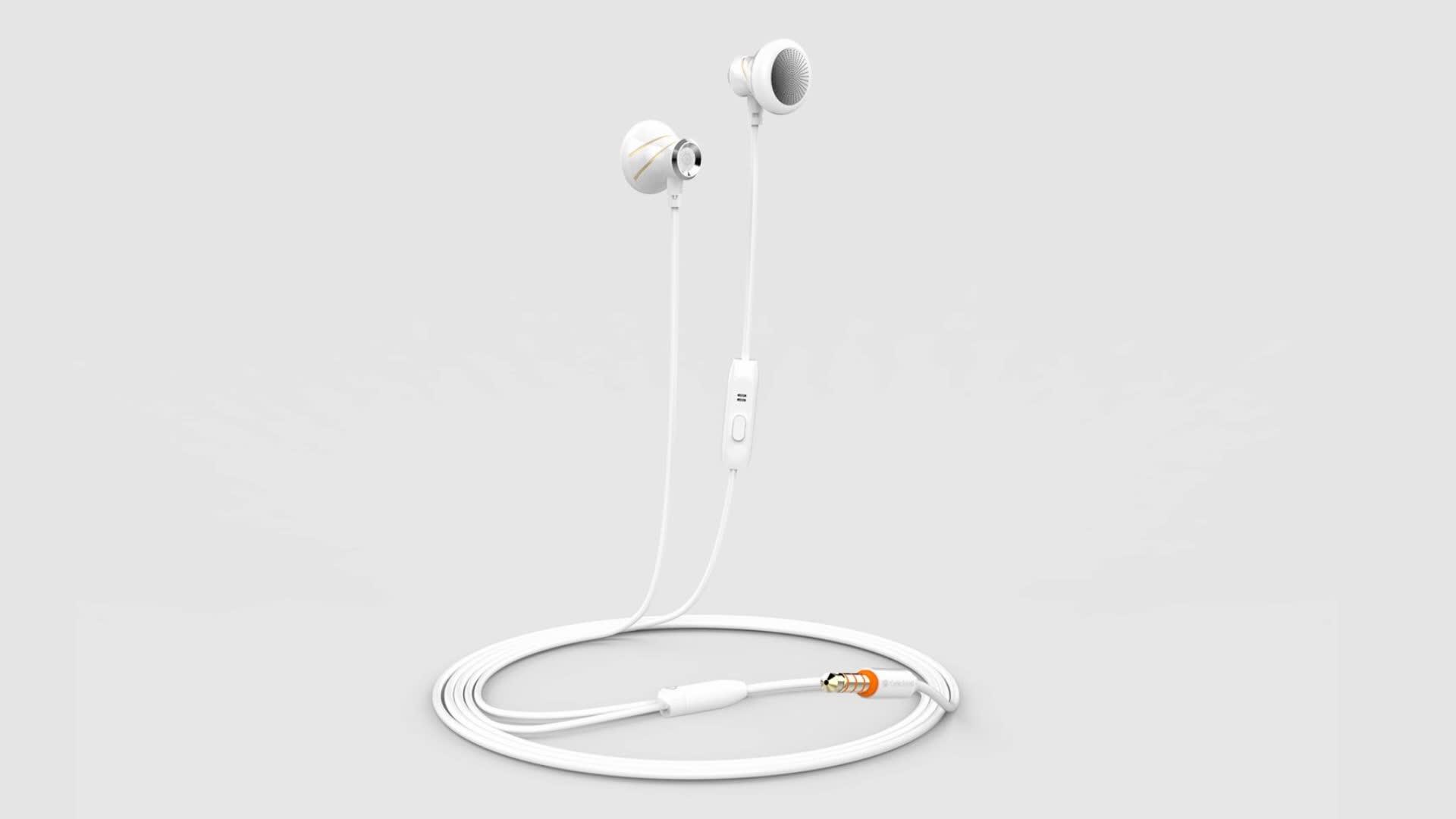 High Quality Sound Music Mobile Headphone,Earbuds Microphone,Earbuds In