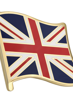 珐琅工艺英国国旗胸章世界各国旗帜商务徽章襟章精美配饰