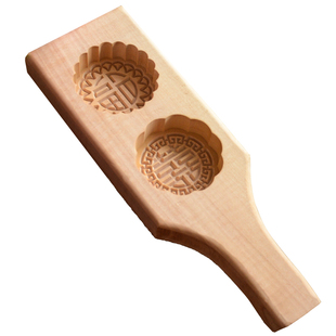 实木质月饼福喜寿烧饼干青团绿豆糕点心冰皮巧果勃花烘焙模具