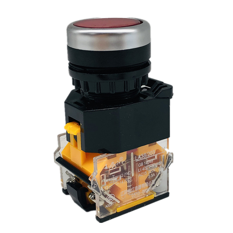 江阴长江电器有限公司按钮LA38-11/203/209B平钮自复位开关1开1闭