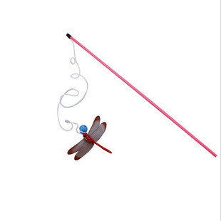 理想国简约逗猫棒蜻蜓小飞虫带铃铛逗猫杆蝴蝶造型猫玩具宠物玩具