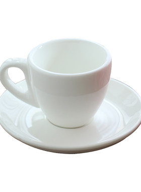 陶瓷纯白简约风厚实浓缩咖啡杯