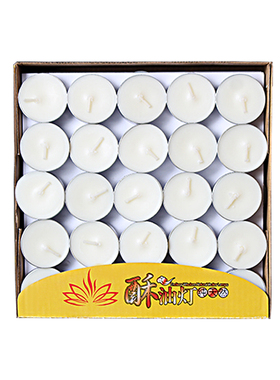 白色4小时无烟佛前供灯浪漫蜡烛