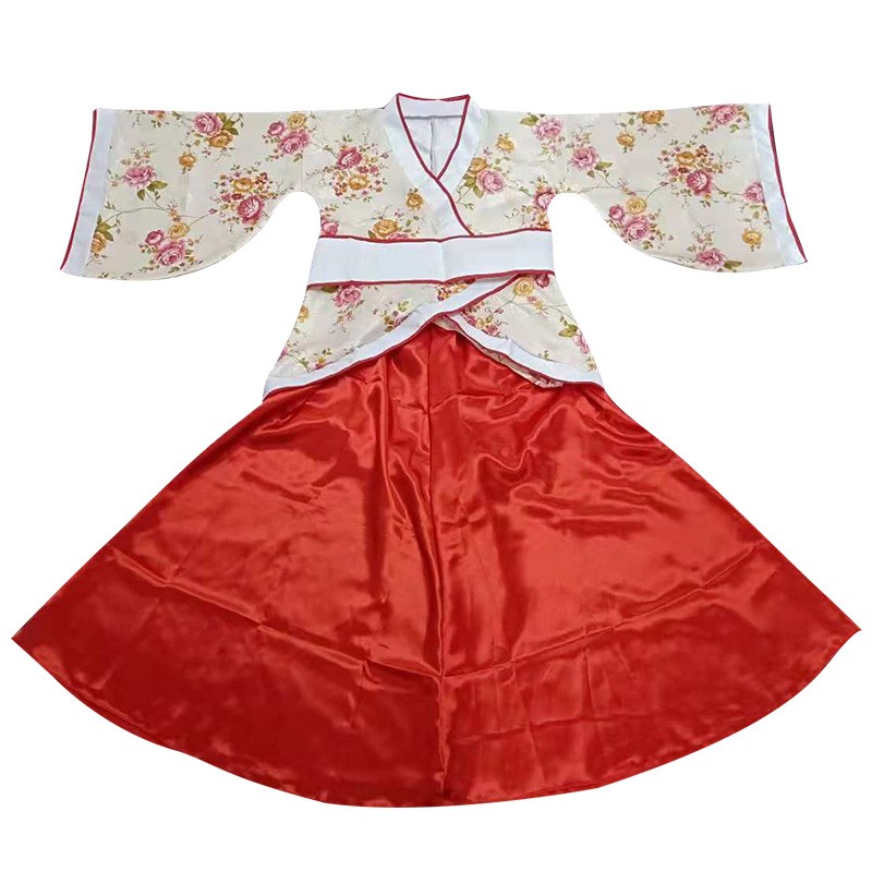 儿童古装女童唐装汉服七仙女公主唐朝贵妃服古筝舞台演出服装春装