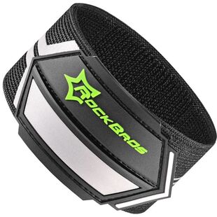 洛克兄弟自行车骑行束裤带夜间高亮反光绑腿带绑裤脚单车骑行装备