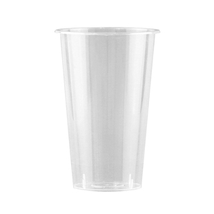 90口径奶茶杯一次性杯子带盖注塑磨砂杯果汁700/600/500定制logo