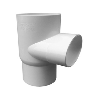 马桶移位器110立扁三通插入排水管里两圆一扁缩口配件PVC优质管件