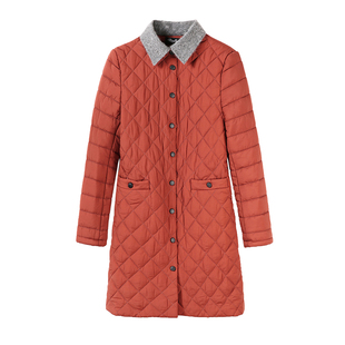 妈妈冬装外套中长款中年40岁50秋冬时尚中老年棉衣轻薄羽绒棉服女