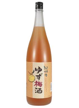 日本中野纪州柚子梅酒1.8l原装