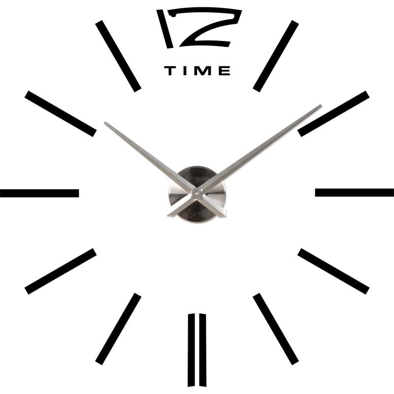 MAX3 创意挂钟 客厅静音时钟 银色简约欧式个性壁挂钟 wall clock
