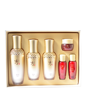 正品秀雅韩真生精华套盒人参滋养修护弹力保湿面部精华套盒装韩国