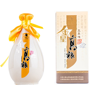 金星牌义聚永白酒52度清香型500ml五年陈酿天津特产直沽高粱酒