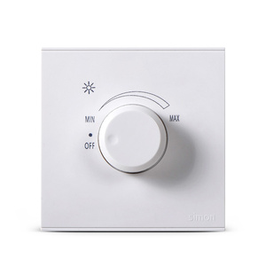 西蒙开关插座E6雅白调光开关 灯光亮度调节可控调光器 光暗调整