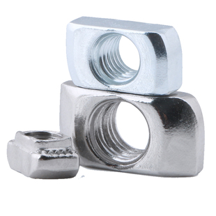 铝型材螺母连接配件滑块船型T型弹性片弹珠螺帽203040系列M4M5M6M