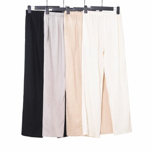 祥瑞唐新款棉麻灯笼裤夏季宽松运动亚麻练功太极哈伦萝卜休闲裤子