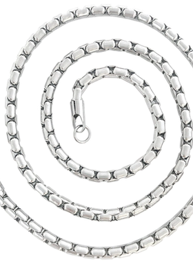 精致项链圣骑士钛钢圆形龙骨男