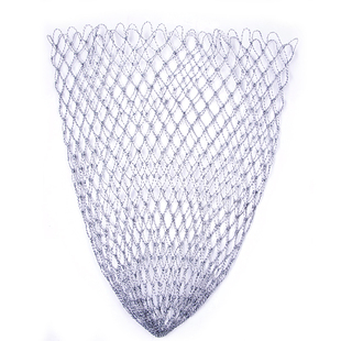 抄网头加深编织网兜大物粗大眼防挂钩钓鱼配件单网大力马三角网
