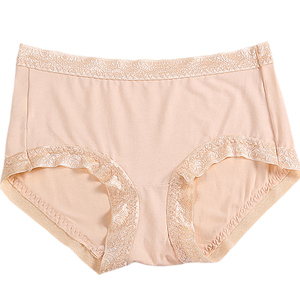 性感内裤女蝶安芬纯棉大码女内裤网纱透明夏蕾丝平角全棉无痕内裤