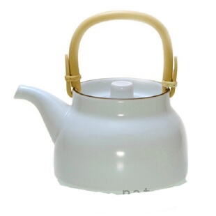 日本进口 有田烧 白山陶器森正洋 茶壶煎茶杯陶瓷提梁壶高杯 黑白