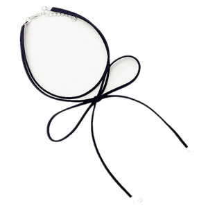 原宿日系百搭显瘦迪丽热巴蝴蝶结锁骨链长款百搭项链女毛衣链秋冬