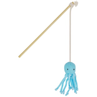 田田猫木杆羽毛老鼠长杆钓鱼杆耐咬逗猫棒自嗨解闷神器幼猫猫玩具