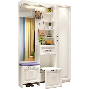 简约17cm超薄鞋柜玄关柜隔断柜简约窄门厅柜客厅多功能衣帽柜定制