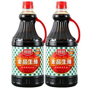 【天猫v榜】厨邦金品1.25 l*2生抽