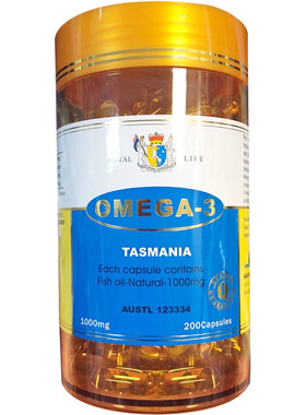 澳洲进口 Royal life深海鱼油软胶囊 omiga-3 眼睛