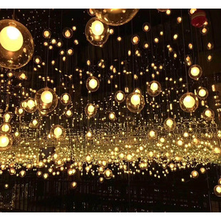 LED网红户外光纤灯小彩灯闪灯串灯满天星防水挂灯泡露台庭院装饰