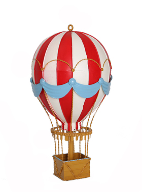 复古风热气球酒吧吊挂商场模型