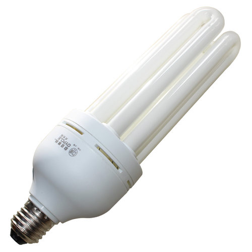 亚明节能灯泡白光e27螺口灯头4U商用45W65W85W三基色105筒灯灯管