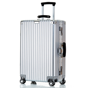 复古拉杆箱万向轮铝框旅行箱男女26寸24登机密码箱皮箱行李箱硬箱